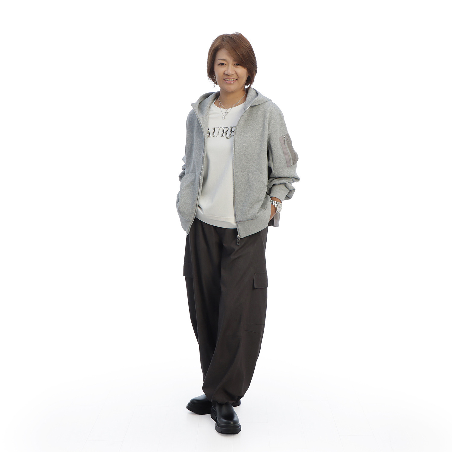 ヘブンアンドアース ＡＵＲＥＡビジュウ レイヤードエッジ Ｔシャツ