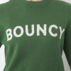 ＢＯＵＮＣＹ　ＢＯＮＤ ふんわりコットン混 ジャガードロゴ ニットプルオーバー