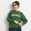 ＢＯＵＮＣＹ　ＢＯＮＤ ふんわりコットン混 ジャガードロゴ ニットプルオーバー