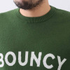ＢＯＵＮＣＹ　ＢＯＮＤ ふんわりコットン混 ジャガードロゴ ニットプルオーバー ＜メンズ＞