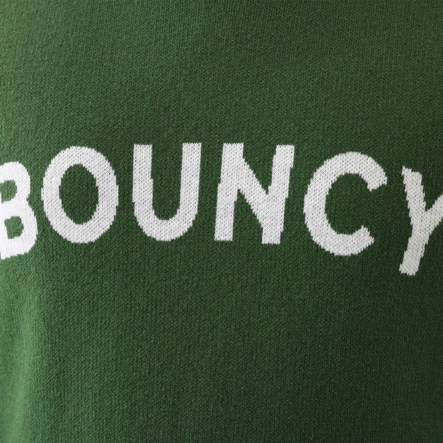 ＢＯＵＮＣＹ　ＢＯＮＤ ふんわりコットン混 ジャガードロゴ ニットプルオーバー ＜メンズ＞