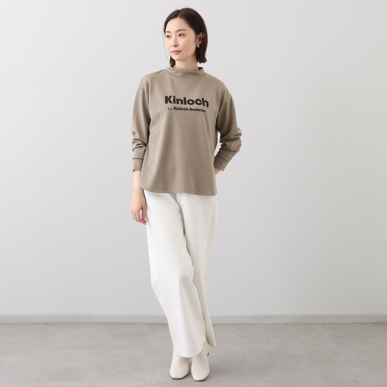 キンロック　バイ キンロックアンダーソン ロゴアクセント ロングＴシャツ 
