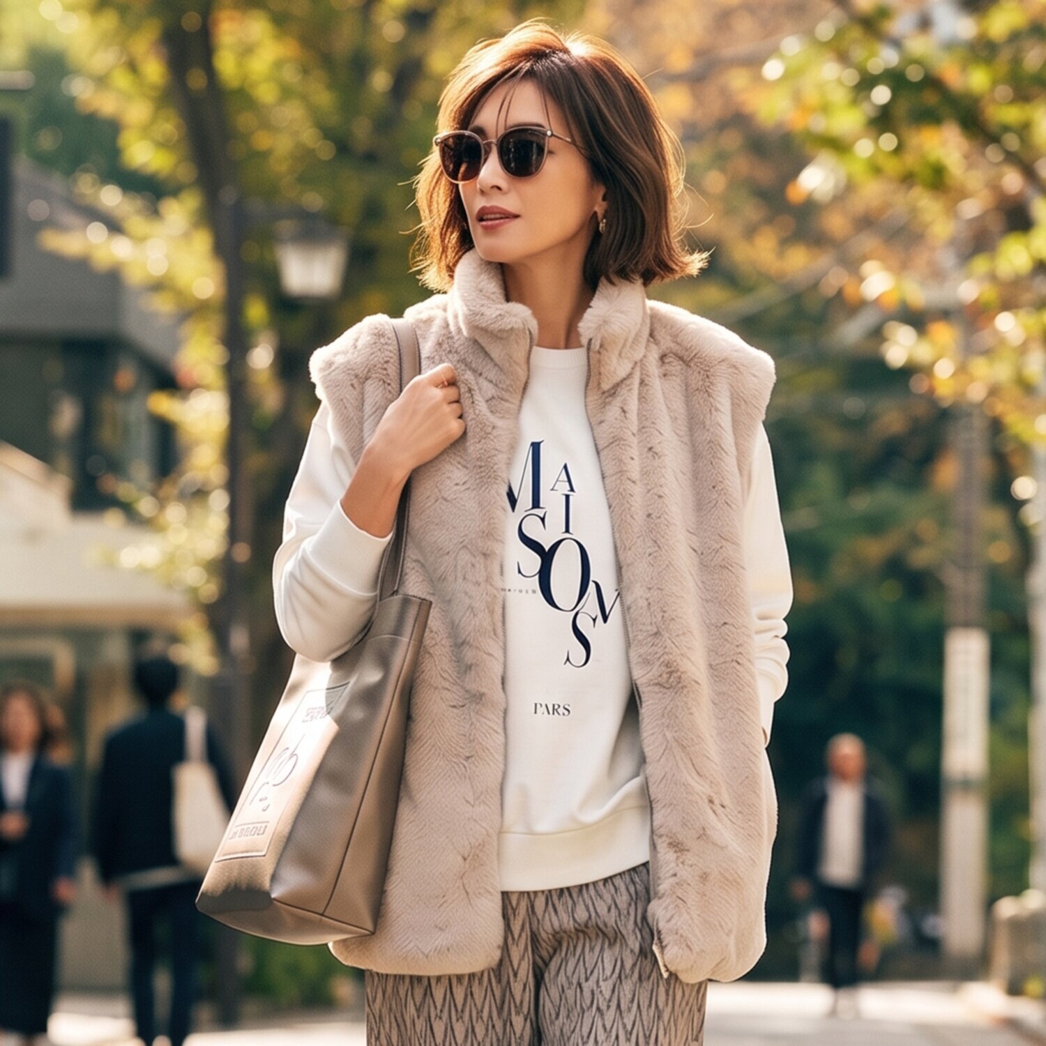 メゾンラフィット タイポグラフィー グラフィックＴシャツ