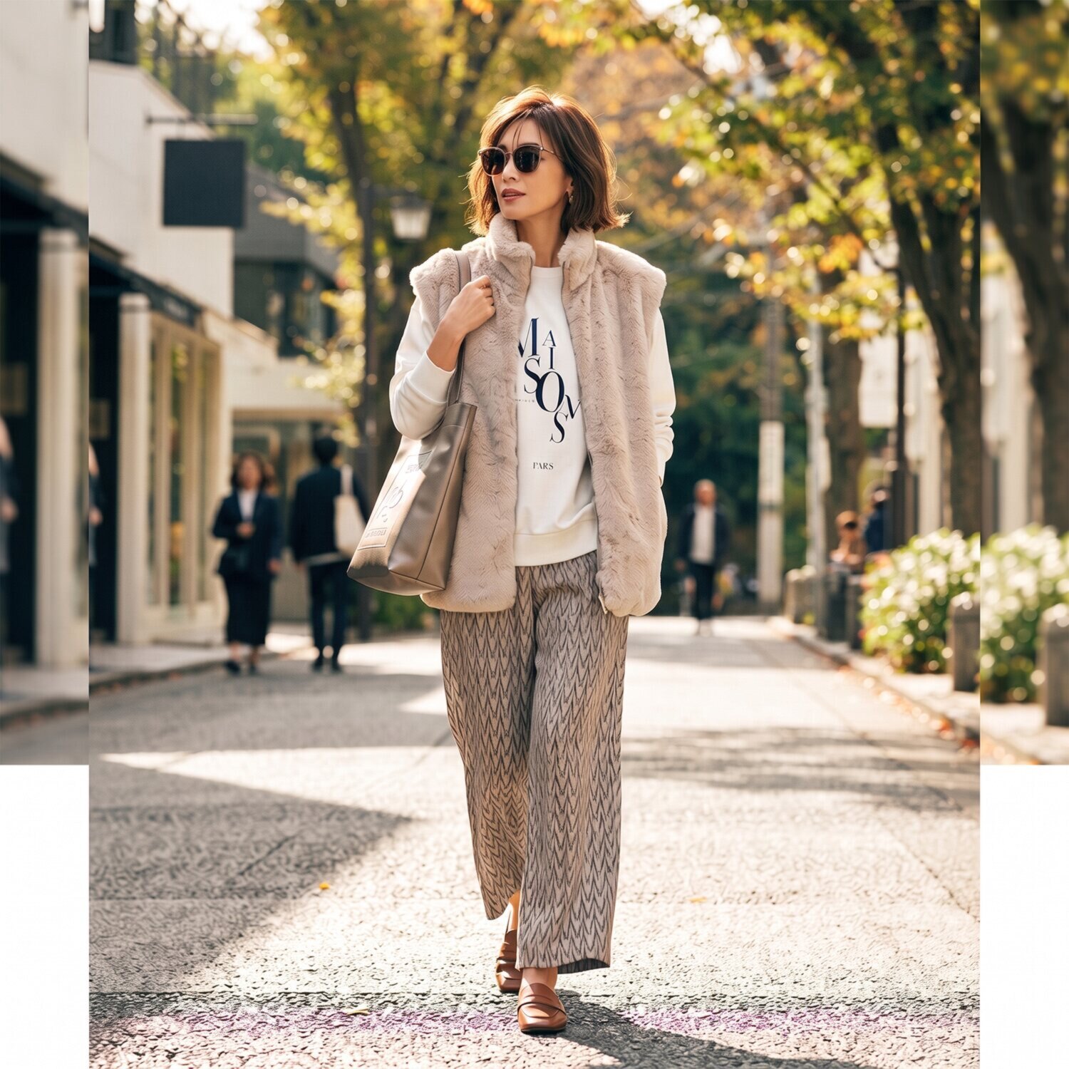 メゾンラフィット タイポグラフィー グラフィックＴシャツ
