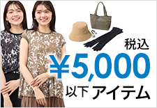 税込5,000円以下アイテム